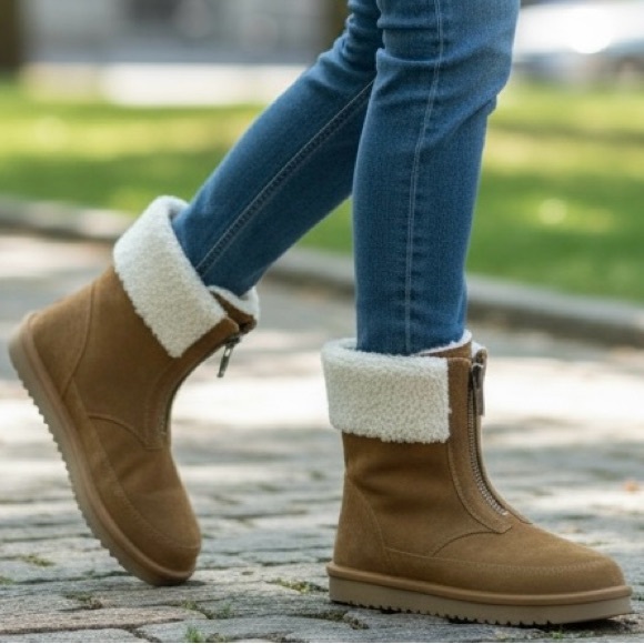 UGG | Koolaburra Boots Lytta Tan Suede Boots | Winter Boots | UGG Boots size 7 - Picture 1 of 13